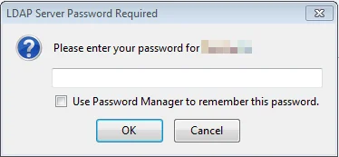Thunderbird LDAP bağlantı şifre doğrulama